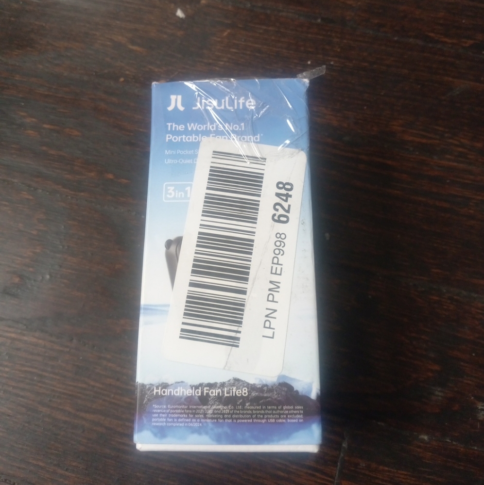 JISULIFE Handheld Fan Mini Rechargeable On The Go USB Flashlight Safety Type C